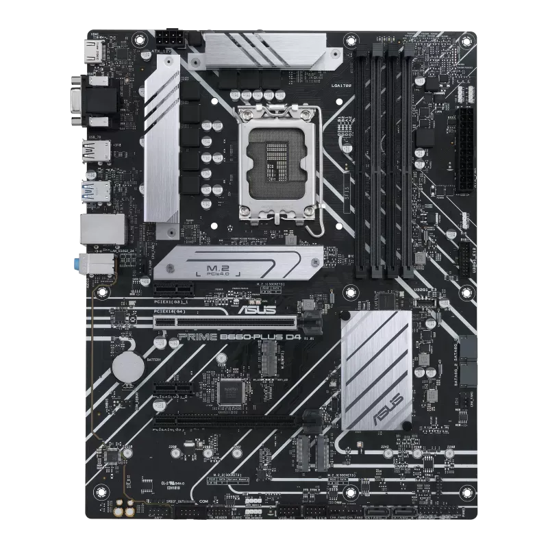مادربرد ASUS PRIME B660-PLUS D4 نمای کامل